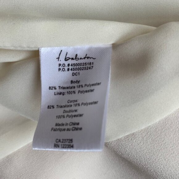 Aritzia Babaton Blazer Structured Jacket Single Button Shoulder pads Ivory 0 - Picture 13 of 16